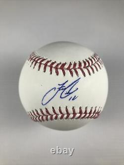 Cleveland Indians Mets Francisco Lindor Signed Official Major League Baseball