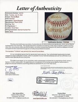 Connie Mack Single Signed Reach Official League Baseball JSA LOA