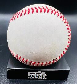 DEL ENNIS signed Rawlings Official National League Baseball PSA COA Phillies
