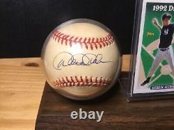 DEREK JETER AUTOGRAPHED OFFICIAL MAJOR LEAGUE BASEBALL COA With Mint RC