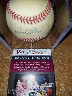 DOCK ELLIS SIGNED Official American League Baseball On The Sweetspot JSA COA