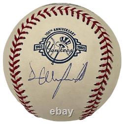 Dave Winfield Signed Official Major League Baseball 100th Anniversary Ball Yanks