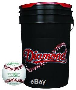 Diamond 6-Gallon Ball Bucket with 30 DPL-1 Pony League Baseballs