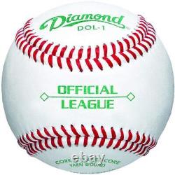 Diamond Dol-1 Official League Leather Baseballs 12 Ball Pack