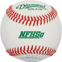 Diamond Dol-A Nfhs Official League Leather Baseballs 12 Ball Pack