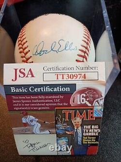 Dock Ellis Signed Official Rawlings National League Baseball MLB JSA COA