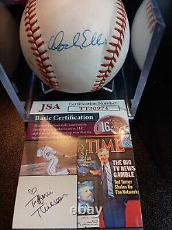 Dock Ellis Signed Official Rawlings National League Baseball MLB JSA COA