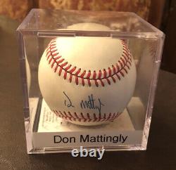 Don Mattingly Signed Rawlings Official American League Baseball Beckett COA