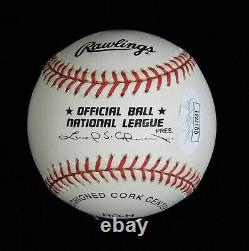 Dusty Baker Signed Official National League Stat Baseball JSA Authenticated