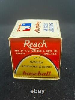 Early 1970's Reach Official American League Baseball with Campbells promo sleeve