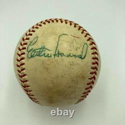 Elston Howard Signed Vintage 1970 Official American League Baseball JSA COA