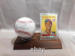Ernie Banks Chicago Cubs Autographed Official Major League Baseball PSA/DNA