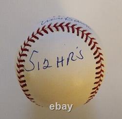 Ernie Banks Signed Official Major League Baseball 512 HR Insc Chicago Cubs JSA