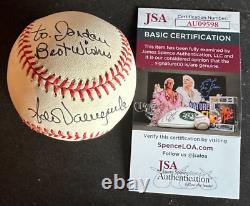 Fernando Valenzuela Autographed Official National League Baseball (JSA)