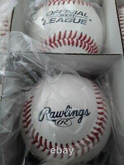 Field of Dreams Baseball CASE OF 12 + 2 PROGRAMS. Rawlings Official League L@@K