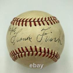 Frankie Frisch Single Signed Official National League Baseball Beckett COA