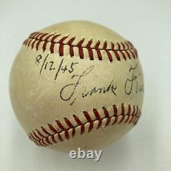 Frankie Frisch Single Signed Official National League Baseball Beckett COA