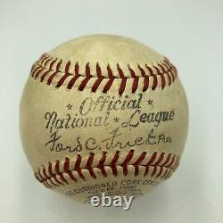 Frankie Frisch Single Signed Official National League Baseball Beckett COA