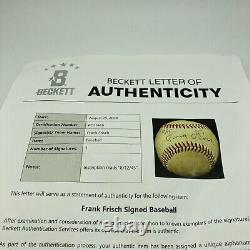 Frankie Frisch Single Signed Official National League Baseball Beckett COA