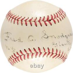 Fred Snodgrass Single Signed Official National League Baseball JSA COA