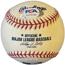 Freddie Freeman Rookie Signature Autographed Official Major League Baseball PSA