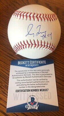 GREG MADDUX Autographed Signed Official Major League Baseball 4xCY insc. BECKETT