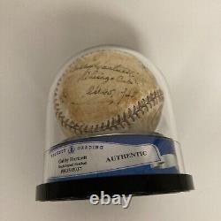 Gabby Hartnett Single Signed 1938 Official League Baseball BGS Beckett Authentic