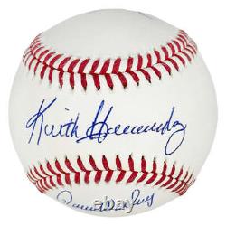 Gary Cohen, Keith Hernandez, Ron Darling Signed Rawlings Official Major League B