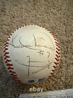 Global signed Strawberry Larkin Jo Official National League Rawlings Baseball