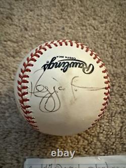 Global signed Strawberry Larkin Jo Official National League Rawlings Baseball