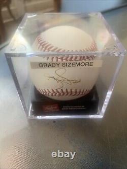 Grady Sizemore Autographed Signed Official Major League Baseball 24 With Coa