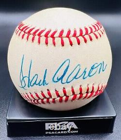 HANK AARON Signed Autograph Rawlings Official National League Baseball PSA/COA