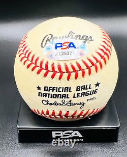 HANK AARON Signed Autograph Rawlings Official National League Baseball PSA/COA