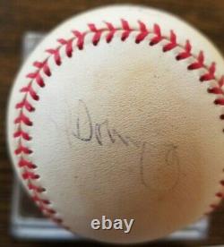 Hank Aaron And Al Downing Autographed Official national League Baseball