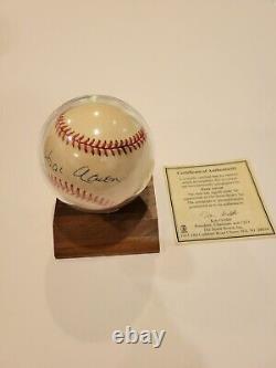 Hank Aaron Autographed Rawlings Official National League Baseball