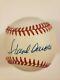 Hank Aaron Autographed Rawlings Official National League Vintage Baseball PSA