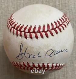 Hank Aaron Braves Official National League Autographed Baseball JSA LOA