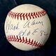 Hank Aaron HOF 82 Signed Official NL Baseball. Beckett, PSA