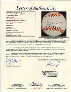 Hank Aaron HOF Signed Autograghed Official National League Baseball JSA? LOA