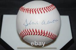 Hank Aaron Signed Baseball Official National League Auto Hof Mint Braves Coa