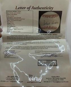 Hank Aaron Signed Official Major League Baseball Atlanta Braves JSA COA
