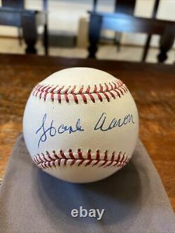 Hank Aaron Signed Official Major League Baseball Atlanta Braves Psa Dna Coa