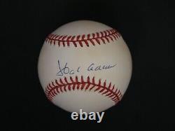 Hank Aaron Signed Official National League Baseball With Psa Coa