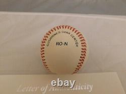 Hank Aaron Signed Official National League Bill White Baseball JSA LOA (C)