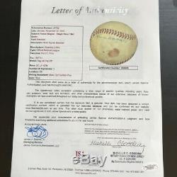 Honus Wagner Signed Official National League Baseball With JSA COA