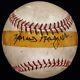 Honus Wagner Single Signed Official National League Baseball PSA/DNA Graded 8