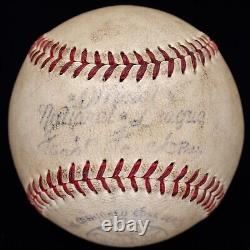 Honus Wagner Single Signed Official National League Baseball PSA/DNA Graded 8