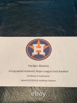 Houston Astros All Star Yordan Alvarez Signed Official Major League Baseball