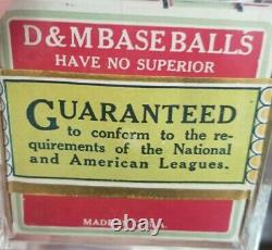 Incredible 1920s Draper & Maynard D&M Official League baseball 190C with BOX