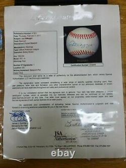 JOE DIMAGGIO Autographed Official American League Baseball